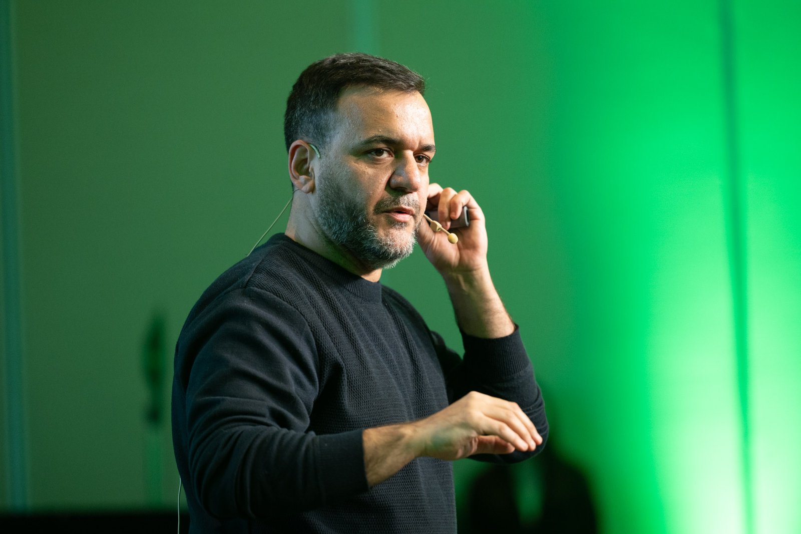 Juan Francisco Retali durante una conferencia